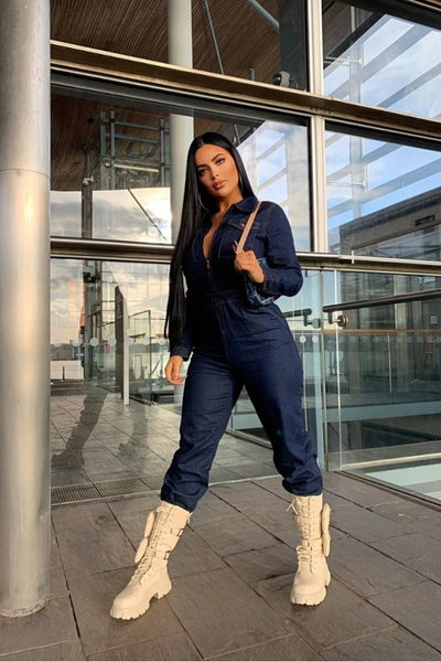 Sandra Jumpsuit Indigo Par