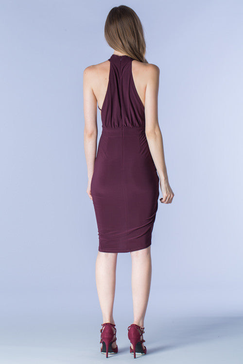 Stay In Your Lane Plum Dress