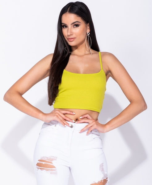 Leo Cami Top Lime Green