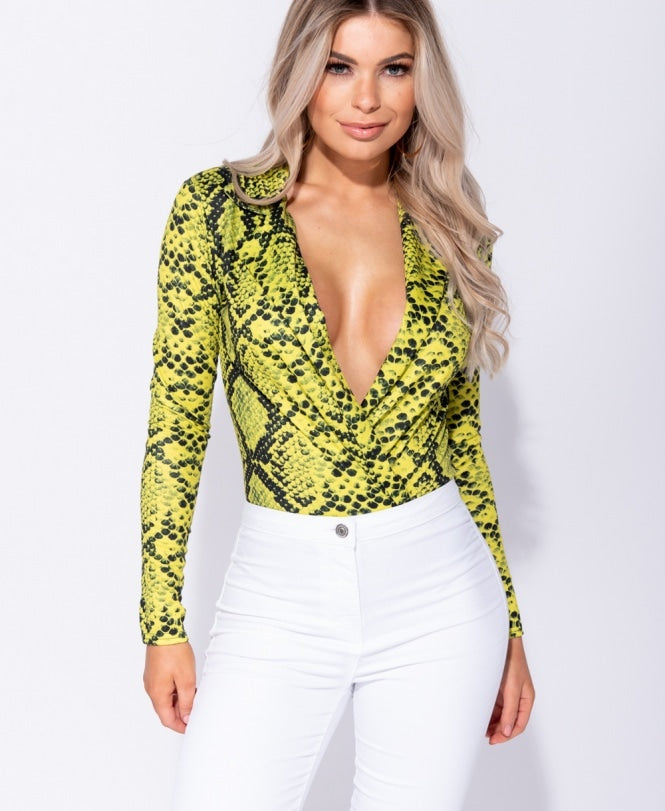 James Bodysuit Top Green
