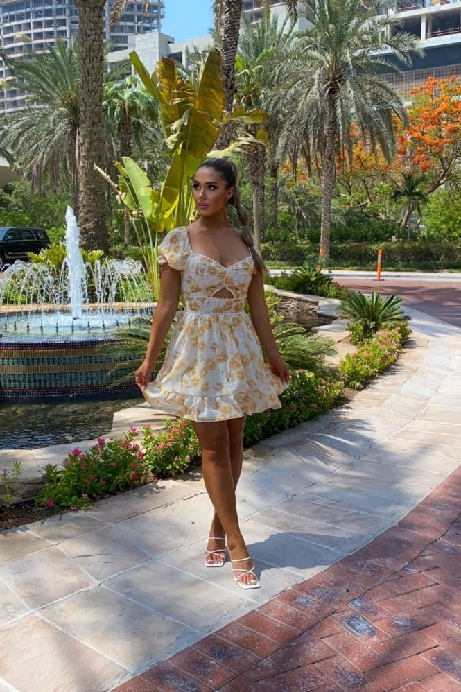 Elza Pari Dress Yellow