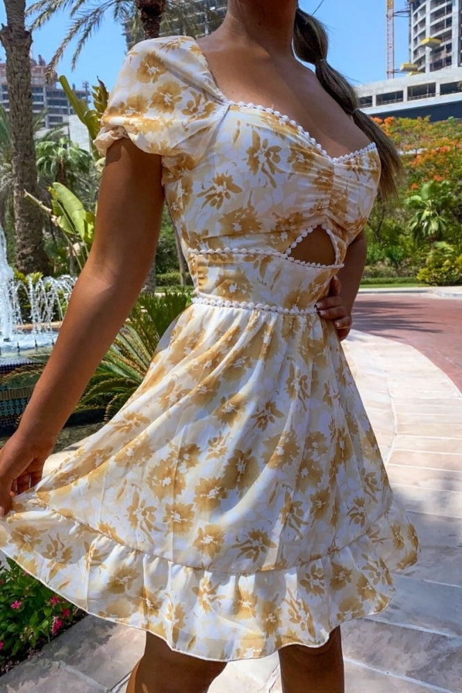 Elza Pari Dress Yellow